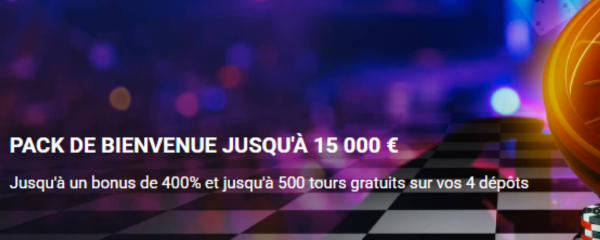 Bonus de Bienvenue 1er Dépôt – Jusqu'à 350%