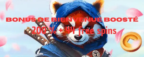 Bonus de Bienvenue Boost – 200% Jusqu'à 500 € + 50 FS